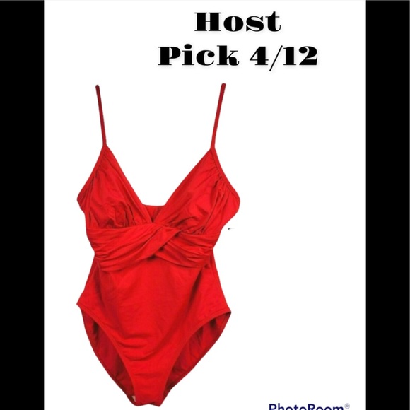Red La Banca Swimsuit - Picture 3 of 8